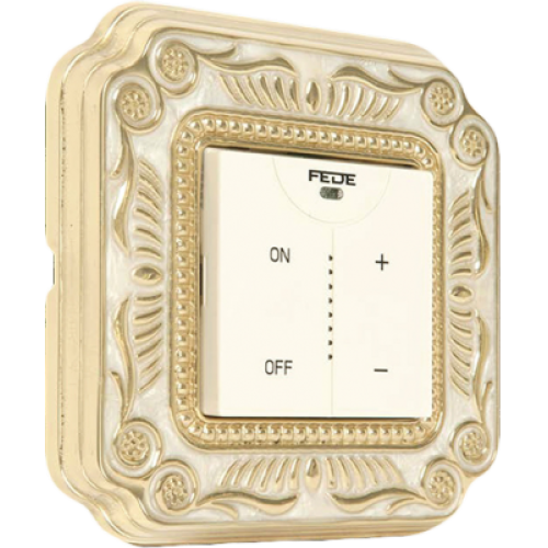 FD01361OPEN Рамка Smalto Italiano Firenze Жемчужно-белый 1-постовая Fede