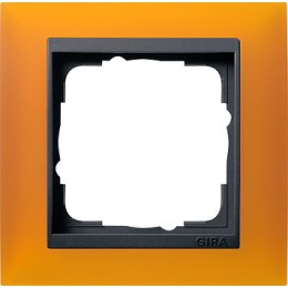 021114 Рамка Event Янтарный / Черный 1-постовая Gira