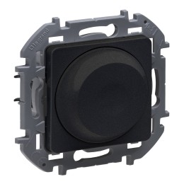 Светорегулятор поворотный без нейтрали 300Вт Антрацит Legrand INSPIRIA 673793