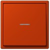 LC990KO54320A Les Couleurs® Le Corbusier Клавиша для выключателя/кнопки с окошком для подсветки rouge vermillon 59 Jung