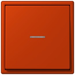 LC990KO54320A Les Couleurs® Le Corbusier Клавиша для выключателя/кнопки с окошком для подсветки rouge vermillon 59 Jung