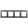 1500640-038 Рамка универсальная, 4 поста, графит Simon 15