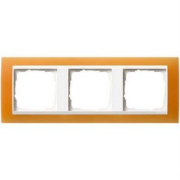 0213397 Рамка Event Оранжевый / Белый 3-постовая Gira