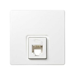 73481-60 Розетка телефонная RJ12, 6 контактов, Simon 73 Loft, белый