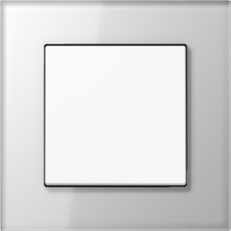 LSP981GLWW Рамка LS Plus Белое стекло 1-постовая Jung