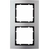 10123004 Рамка B.3 Алюминий / Антрацитовый 2-постовая вертикальная Berker
