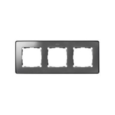 8201630-293 Рамка декоративная, 3 поста, Select, Simon 82 Detail, алюминий-графит 8201630-293 Рамка декоративная, 3 поста, Select, Simon 82 Detail, алюминий-графит