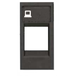 N2118.1 AN Накладка для суппортов и телекоммуникационных разъёмов типа 2017... и 2018..., серия Zenit, цвет антрацит, ABB