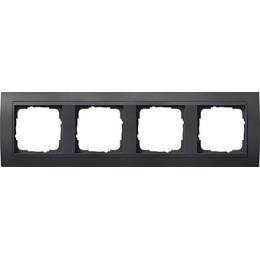 021408 Рамка Event Черный 4-постовая Gira