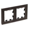 ATN320602 Рамка двойная Schneider Electric Atlasdesign Nature, мокко стекло