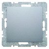 10091404 Заглушка с центральной панелью цвет: алюминий, матовый B.1/B.7 Glas Berker