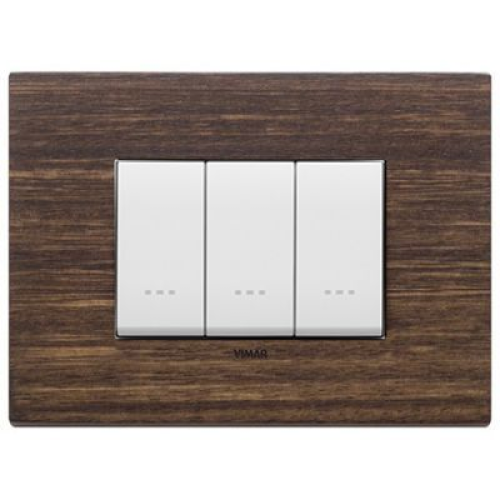 22653.33 Рамка Eikon EXE Зеленый эвкалипт 3-модульная Vimar