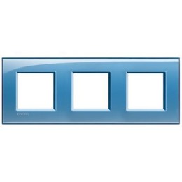 LNA4802M3AD Рамка LivingLight Квадрат Голубой 2+2+2 модуля Bticino