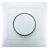 28199909 Поворотный диммер с накладкой и регулирующей кнопкой серия цвет: полярная белизна, матовый S.1 Berker