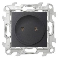2450442-038 Розетка 2К без защ штор, графит Simon 24 2450442-038 Розетка 2К без защ штор, графит Simon 24