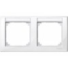 MTN471219 Рамка с полем для надписи M-Smart Полярный белый 2-постовая Merten