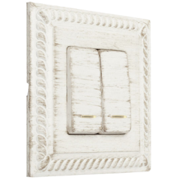 FD01231BD Рамка Provence Белый 1-постовая Fede