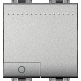 NT4043M2N LivingLight Кнопка (NO) с символом "Лампа", 2 модуля Bticino