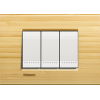 LNA4802LBA Рамка LivingLight Квадрат Бамбук 2-модульная Bticino