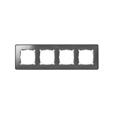 8201640-293 Рамка декоративная, 4 поста, Select, Simon 82 Detail, алюминий-графит 8201640-293 Рамка декоративная, 4 поста, Select, Simon 82 Detail, алюминий-графит
