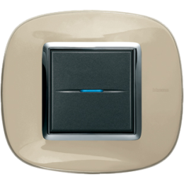 HB4802DA Рамка Axolute Овал Бежевая карамель 2-модульная Bticino