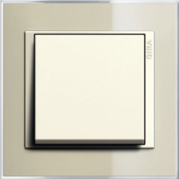0211771 Рамка Event Clear Песочный / Кремовый 1-постовая Gira