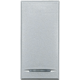 HC4055A Axolute Кнопка,10А, 1 модуль, авт.клеммы,цвет алю Bticino