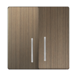 WL12-SW-2G-LED-CP Набор клавиш для выключателя двухклавишного с подсветкой (бронзовый) Antik Werkel a037209