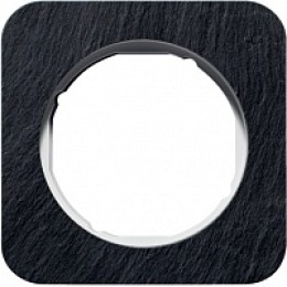 10112384 Рамка R.1 Сланец, черный 1-постовая Berker