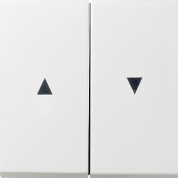 0294112 Двойная клавиша для жалюзи со стрелками Белый Gira F100