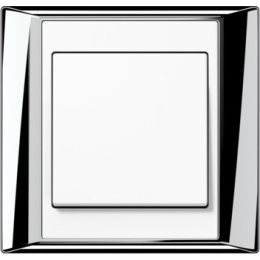 AP581GCRWW Рамка A Plus Хром / Белый 1-постовая Jung