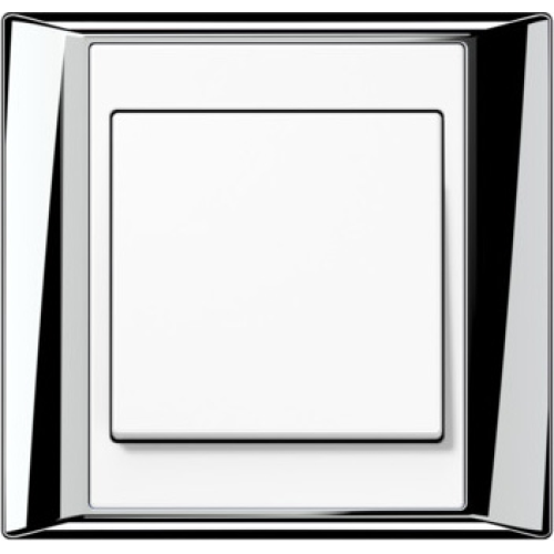 AP581GCRWW Рамка A Plus Хром / Белый 1-постовая Jung