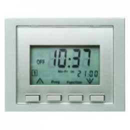 17357004 Таймер Easy с дисплеем цвет: стальной, лак K.5 Berker