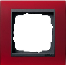 021188 Рамка Event Красный / Черный 1-постовая Gira