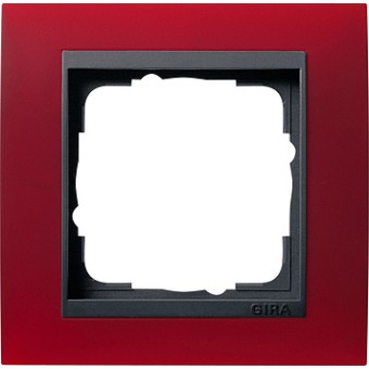 021188 Рамка Event Красный / Черный 1-постовая Gira