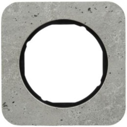 10112374 Рамка R.1 Бетон, черный 1-постовая Berker