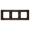 FD01413CO Рамка Granada Copper 3-постовая Fede