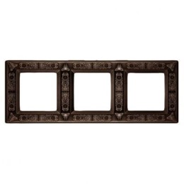 FD01413CO Рамка Granada Copper 3-постовая Fede
