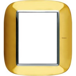 HB4826OR Рамка Axolute Овал Золото 3+3 модуля Bticino