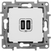672335 Зарядное устройство с двумя USB-разьемами тип C-тип С 240В/5В 3000мА - Etika - Цвет Слоновая кость Legrand