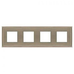 FD01244NS Рамка Madrid Nickel Satin 4-постовая Fede