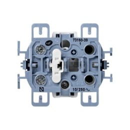 73160-39 Выключатель одноклавишный кнопочный с подсветкой, 10А 250В, S73, Simon 73 Loft