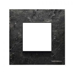 N2271 PZ Рамка Zenit Натуральный сланец 1-постовая ABB