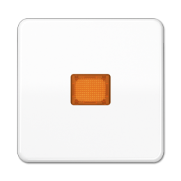 CD590KOWW CD 500/CD plus Белый Клавиша 1-я с/п с оранжевой линзой   Jung