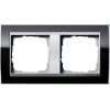0212736 Рамка Event Clear Черный / Алюминий 2-постовая Gira
