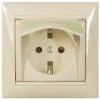 774120 Valena Розетка 1-ая с/з с крышкой и защитными шторками IP44 (к простой рамке) Legrand
