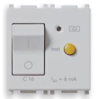 14411.16.6.SL Выключатель термомагнитный /дифферн 1p+n c16 6ma, серебро Vimar Plana