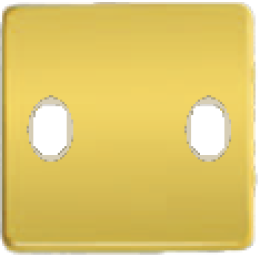 FD04321OR-A Монтаж. плата для выключателя тумблерного типа с 2 коннекторами, цвет real gold +беж. FEDE