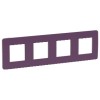 NU280815 Рамка Unica Studio Color Лиловый / Бежевый 4-постовая Schneider Electric