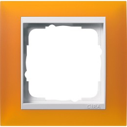 0211332 Рамка Event Янтарный / Белый 1-постовая Gira